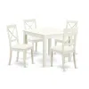 East West Furniture Dining Room Set Linen White, Webo5-lwh-lc