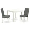 East West Furniture Dining Room Set Linen White, Oxdr3-lwh-07