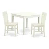 East West Furniture Dining Room Set Linen White, Oxno3-lwh-w