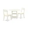 East West Furniture Dining Room Set Linen White, Suad3-lwh-lc