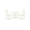 East West Furniture Dining Room Set Linen White, Sucl3-lwh-c