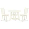 East West Furniture Dining Room Set Linen White, Suda3-lwh-c