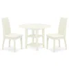 East West Furniture Dining Room Set Linen White, Suip3-lwh-c