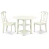 East West Furniture Dining Room Set Linen White, Suke3-lwh-w