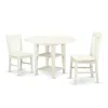 East West Furniture Dining Room Set Linen White, Suno3-lwh-w
