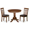 East West Furniture Dining Room Set Mahogany, Anca3-mah-lc
