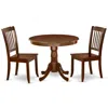 East West Furniture Dining Room Set Mahogany, Anda3-mah-w