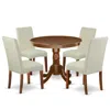 East West Furniture Dining Room Set Mahogany, Andr5-mah-01