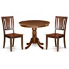 East West Furniture Dining Room Set Mahogany, Andu3-mah-w