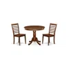 East West Furniture Dining Room Set Mahogany, Anml3-mah-w