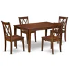 East West Furniture Dining Room Set Mahogany, Cacl5-mah-w