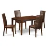 East West Furniture Dining Room Set Mahogany, Caip5-mah-w In Brown