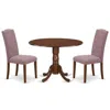 East West Furniture Dining Room Set Mahogany, Dlce3-mah-10
