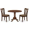 East West Furniture Dining Room Set Mahogany, Dlcl3-mah-c