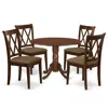 East West Furniture Dining Room Set Mahogany, Dlcl5-mah-c