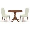 East West Furniture Dining Room Set Mahogany, Dldr3-mah-01