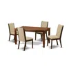 East West Furniture Dining Room Set Mahogany, Dula5-mah-04 In Neutral