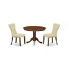 East West Furniture Dining Room Set Mahogany, Hlga3-mah-32 In Multi