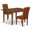 East West Furniture Dining Room Set Mahogany, Mlen3-mah-66