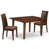 East West Furniture Dining Room Set Mahogany, Mlip3-mah-c In Brown