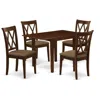 East West Furniture Dining Room Set Mahogany, Ndcl5-mah-c