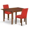 East West Furniture Dining Room Set Mahogany, Noab3-mah-72