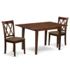 East West Furniture Dining Room Set Mahogany, Nocl3-mah-c