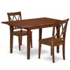 East West Furniture Dining Room Set Mahogany, Nocl3-mah-w
