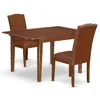 East West Furniture Dining Room Set Mahogany, Noen3-mah-66