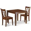 East West Furniture Dining Room Set Mahogany, Oxcl3-mah-w