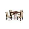 East West Furniture Dining Room Set Mahogany, Oxla5-mah-04 In Neutral