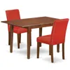 East West Furniture Dining Room Set Mahogany, Psab3-mah-72