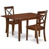 East West Furniture Dining Room Set Mahogany, Psbo3-mah-w