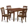 East West Furniture Dining Room Set Mahogany, Psda5-mah-c