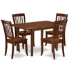 East West Furniture Dining Room Set Mahogany, Psda5-mah-w