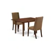East West Furniture Dining Room Set Mahogany, Psfl3-mah-18