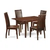East West Furniture Dining Room Set Mahogany, Psip5-mah-w In Brown
