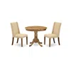East West Furniture Dining Room Set Natural, Anfl3-ana-04