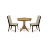 East West Furniture Dining Room Set Natural, Anla3-ana-05