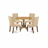 East West Furniture Dining Room Set Natural, Dlfl5-ana-04