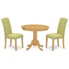 East West Furniture Dining Room Set Oak, Ance3-oak-07