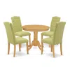 East West Furniture Dining Room Set Oak, Ance5-oak-07