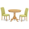 East West Furniture Dining Room Set Oak, Anen3-oak-07