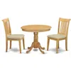 East West Furniture Dining Room Set Oak, Anpo3-oak-c