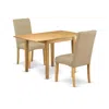 East West Furniture Dining Room Set Oak, Nddr3-oak-16