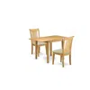 East West Furniture Dining Room Set Oak, Ndpo3-oak-c