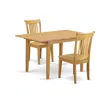 East West Furniture Dining Room Set Oak, Nopo3-oak-w