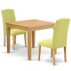 East West Furniture Dining Room Set Oak, Oxen3-oak-07