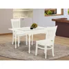 East West Furniture Dining Table- Dining Chairs, Mzva3-lwh-w