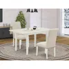 East West Furniture Dining Table- Dining Chairs, Nobr3-lwh-02